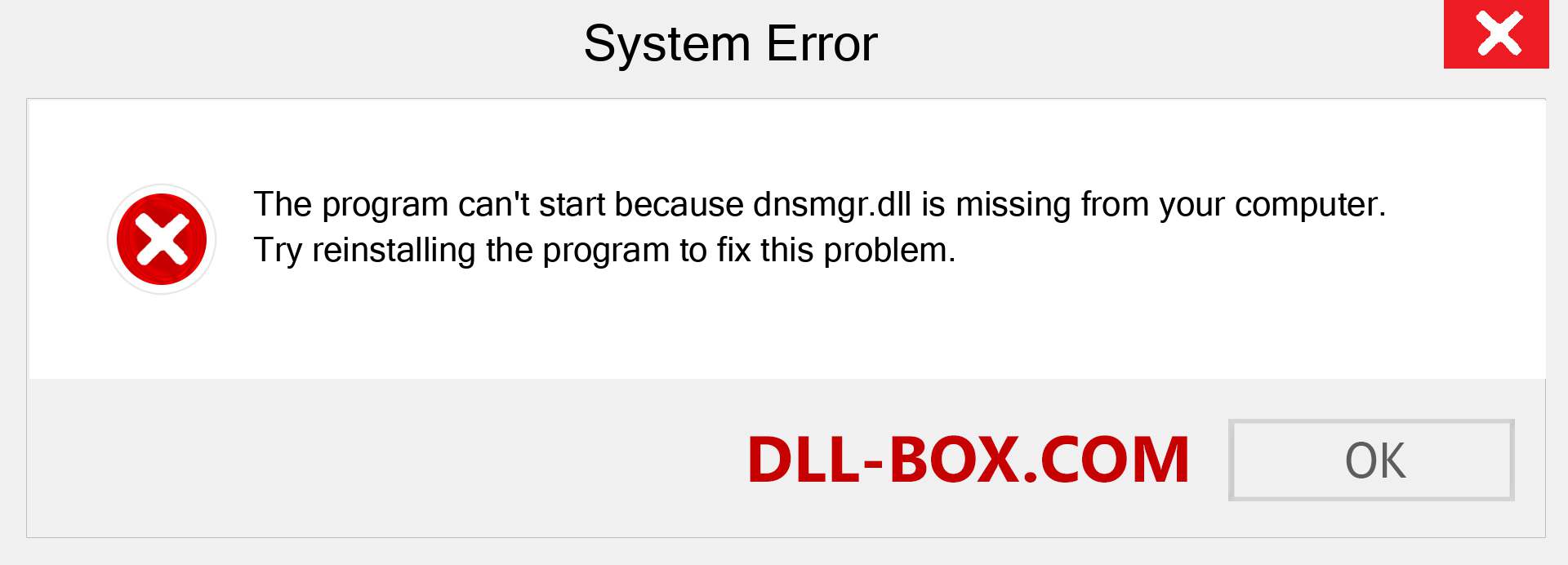 dnsmgr.dll file is missing?. Download for Windows 7, 8, 10 - Fix  dnsmgr dll Missing Error on Windows, photos, images