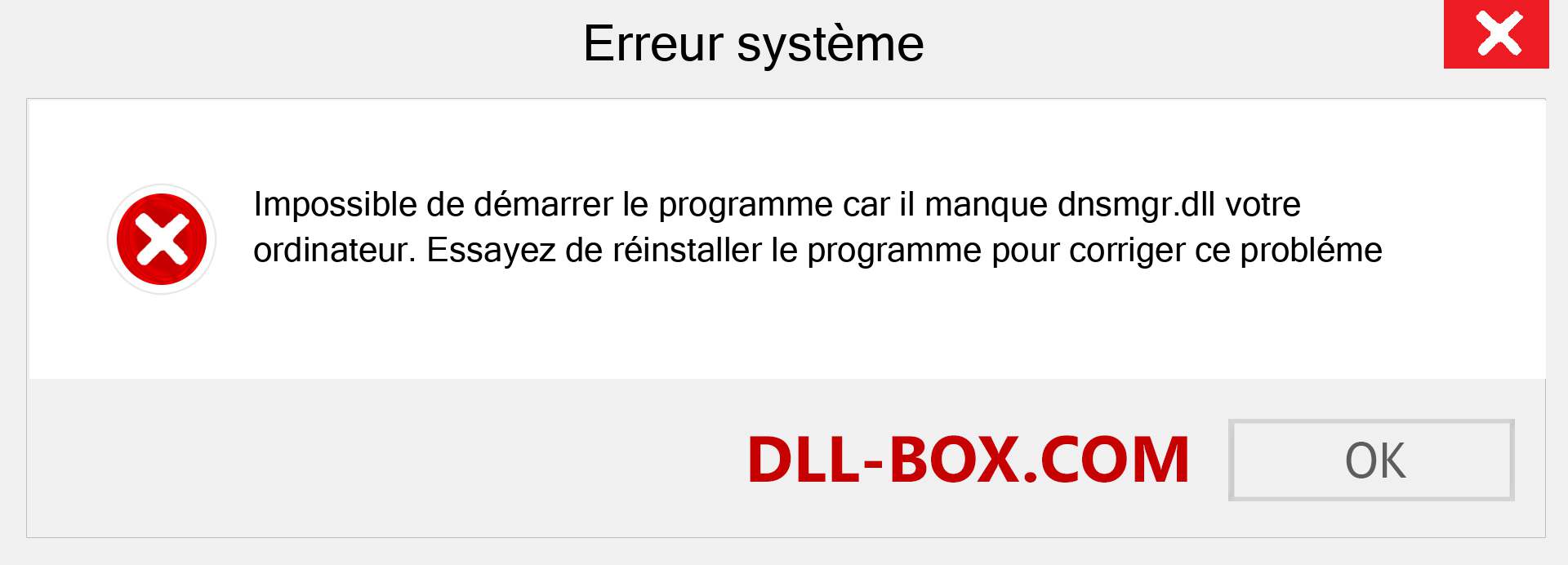 Le fichier dnsmgr.dll est manquant ?. Télécharger pour Windows 7, 8, 10 - Correction de l'erreur manquante dnsmgr dll sur Windows, photos, images